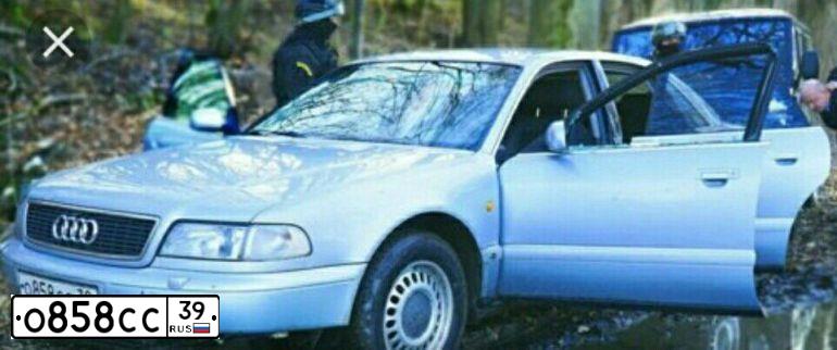 Фото автомобиля AUDI A8, 2001 — госномер О858СС39. Цвет: ЧЕРНЫЙ