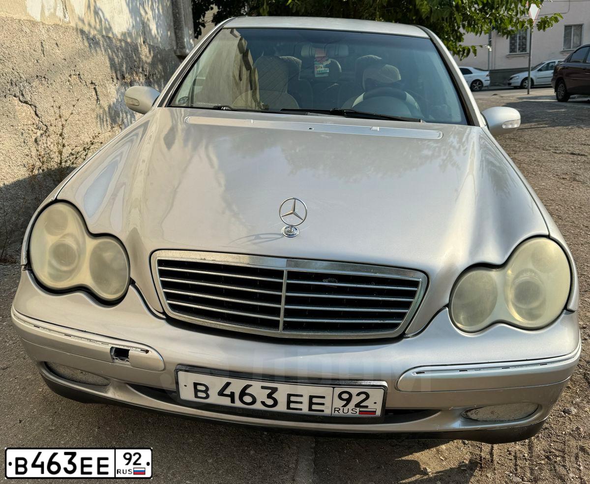 Фото автомобиля MERCEDES C-KLASSE, 2001 — госномер Н801РЕ82. Цвет: СЕРЕБРИСТЫЙ
