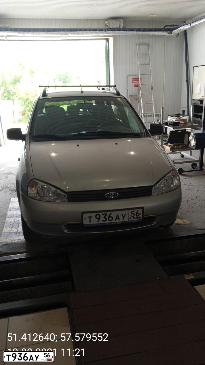 Фото автомобиля LADA 1117 KALINA, 2011 — госномер Т936АУ56. Цвет: СЕРЕБРИСТЫЙ