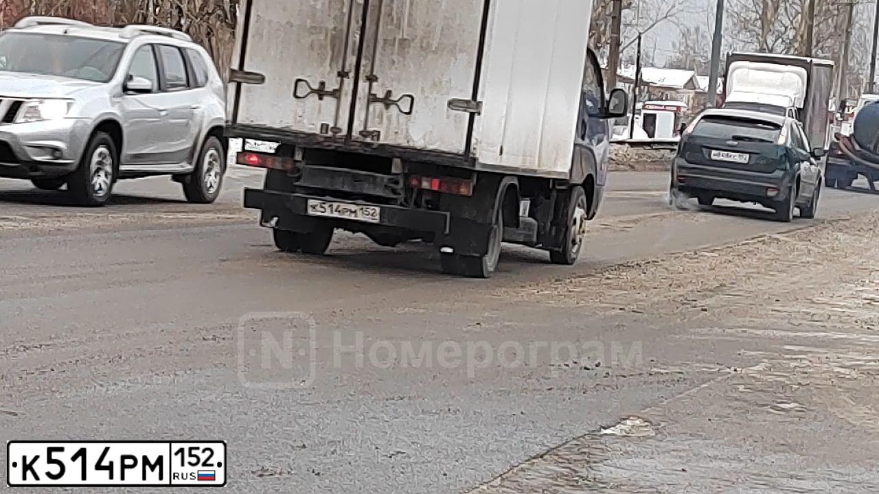 Фото автомобиля KIA BONGO, 2009 — госномер К514РМ152. Цвет: синий