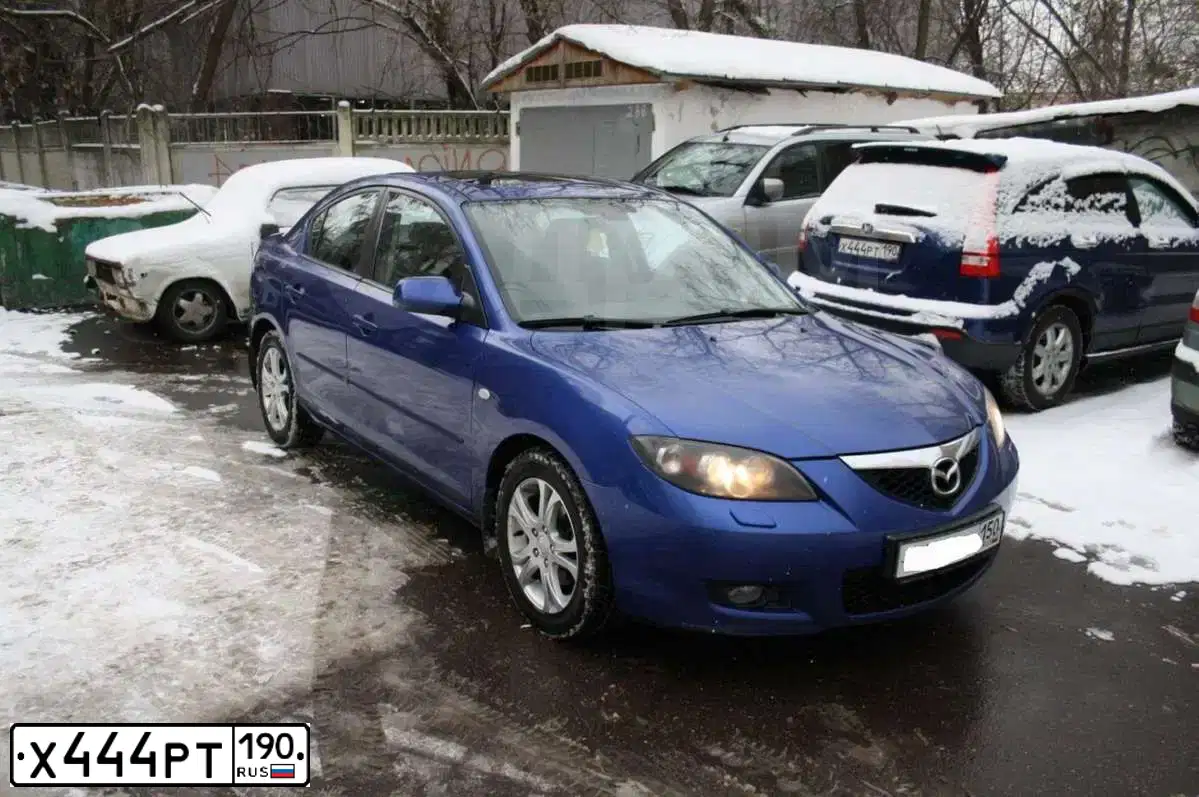 Фото автомобиля HONDA CR-V, 2008 — госномер Х444РТ190. Цвет: СИНИЙ