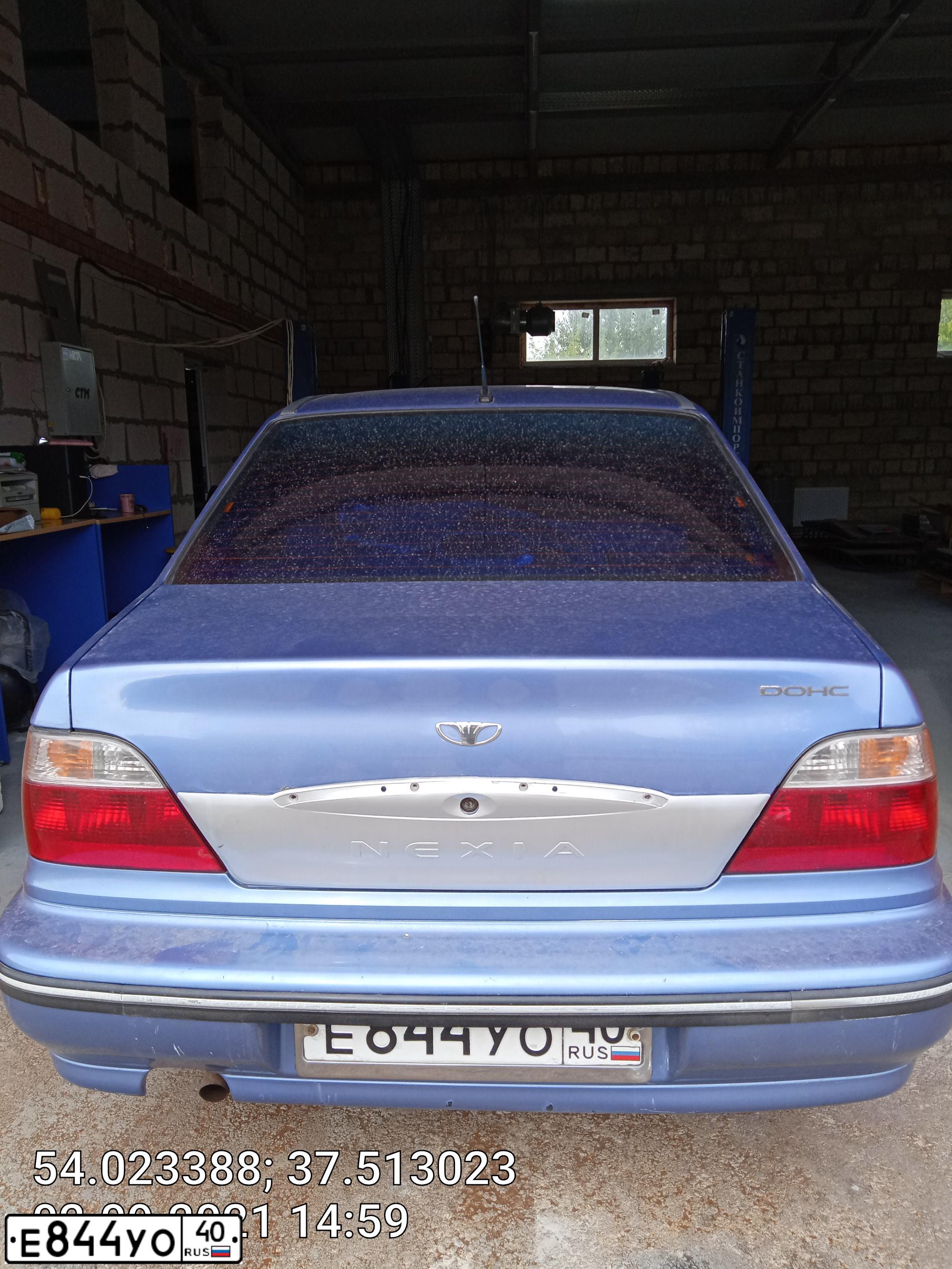 Фото автомобиля DAEWOO NEXIA, 2007 — госномер О490АК71. Цвет: ВАСИЛЕК