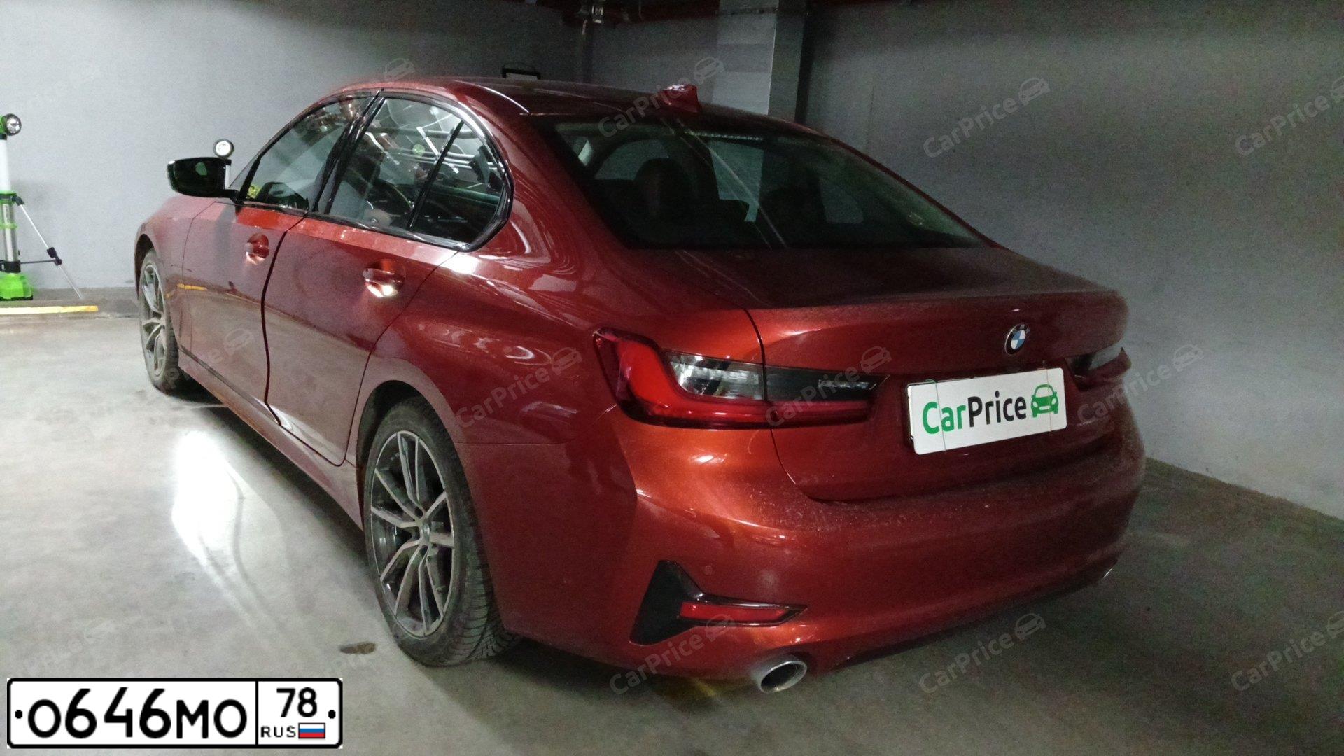 Фото автомобиля BMW 318I, 2021 — госномер С087ОС198. Цвет: Оранжевый