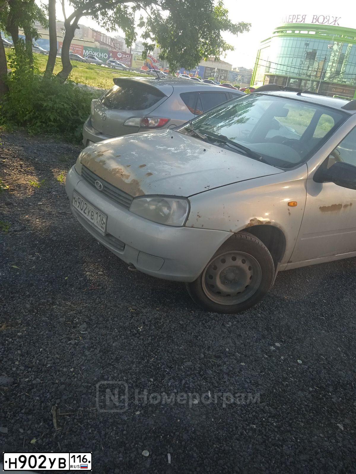Фото автомобиля LADA 1117 KALINA, 2011 — госномер Н902УВ116. Цвет: СЕРЕБРИСТЫЙ
