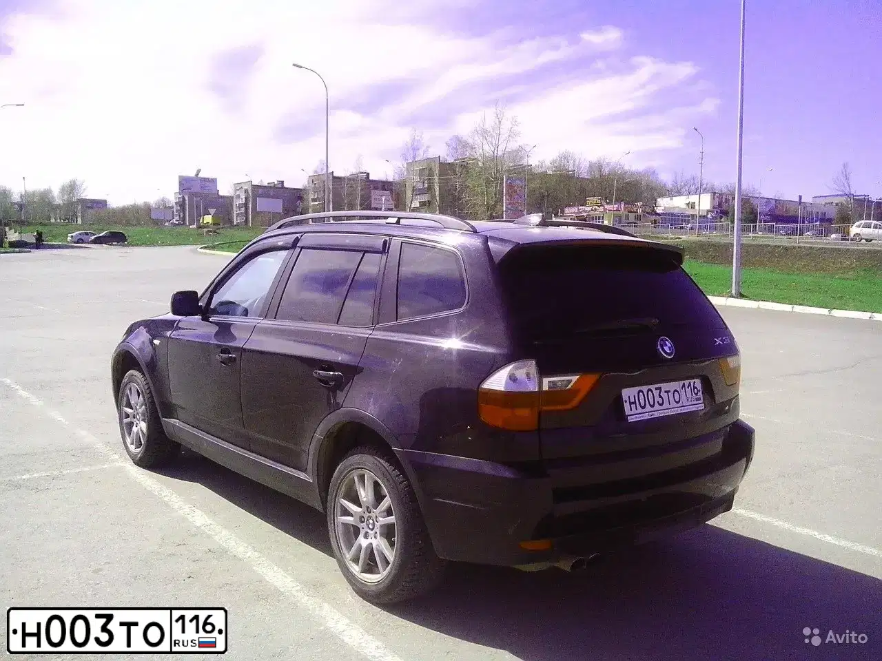 Фото автомобиля BMW X3, 2007 — госномер Н003ТО116. Цвет: ЧЕРНЫЙ