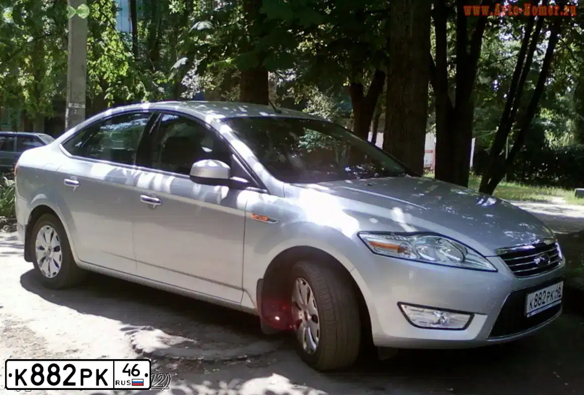 Фото автомобиля FORD MONDEO, 2009 — госномер К882РК46. Цвет: СЕРЕБРИСТЫЙ