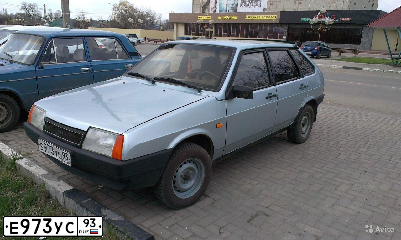 Фото автомобиля LADA 2109 SAMARA, 2001 — госномер Е973УС93. Цвет: СЕРЕБРИСТО-ГОЛУБОЙ