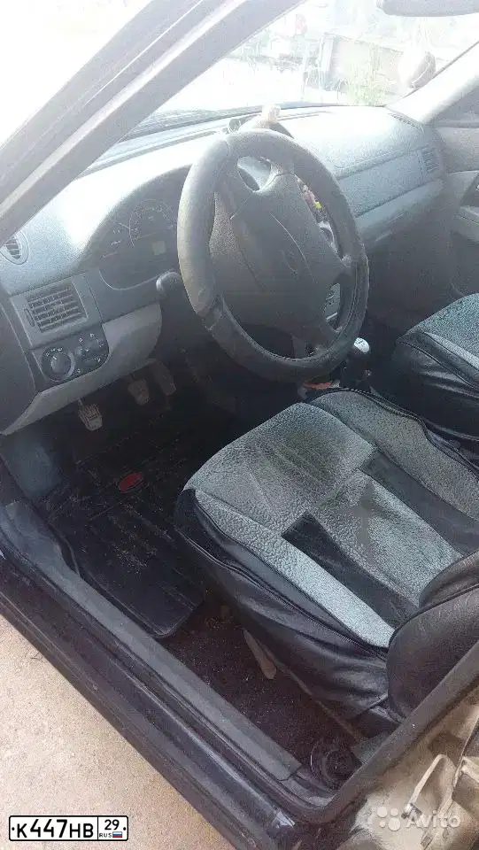 Фото автомобиля LADA 2170 PRIORA, 2011 — госномер К447НВ29. Цвет: Сине-Черный