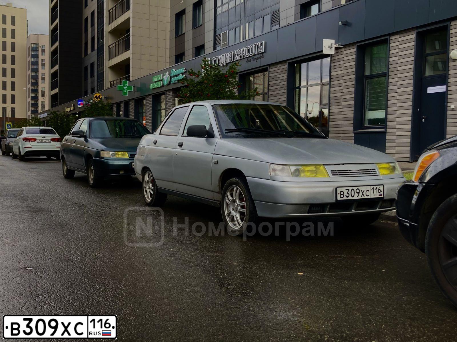 Фото автомобиля BOGDAN 2110/2111, 2010 — госномер В309ХС116. Цвет: СЕРЕБРИСТЫЙ