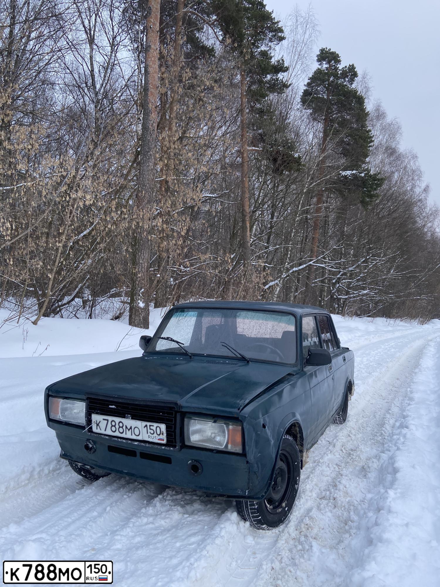 Фото автомобиля LADA 2107, 2000 — госномер К788МО150. Цвет: ЗЕЛЕНЫЙ СИНИЙ