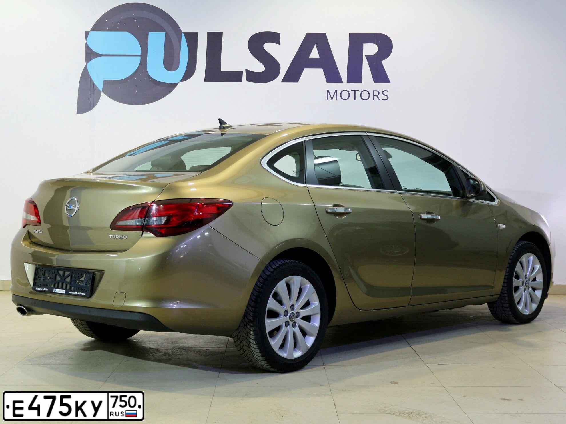 Фото автомобиля OPEL ASTRA, 2015 — госномер Е475КУ750. Цвет: ЖЕЛТЫЙ