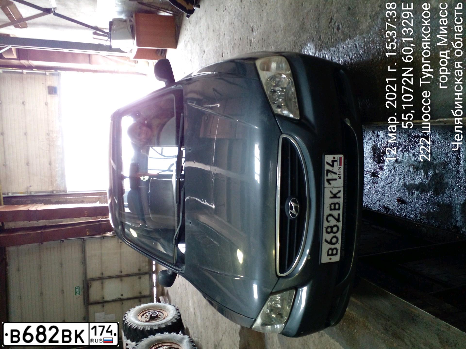 Фото автомобиля TAGAZ ACCENT, 2008 — госномер Е479МЕ774. Цвет: ТЕМНО-СЕРЫЙ