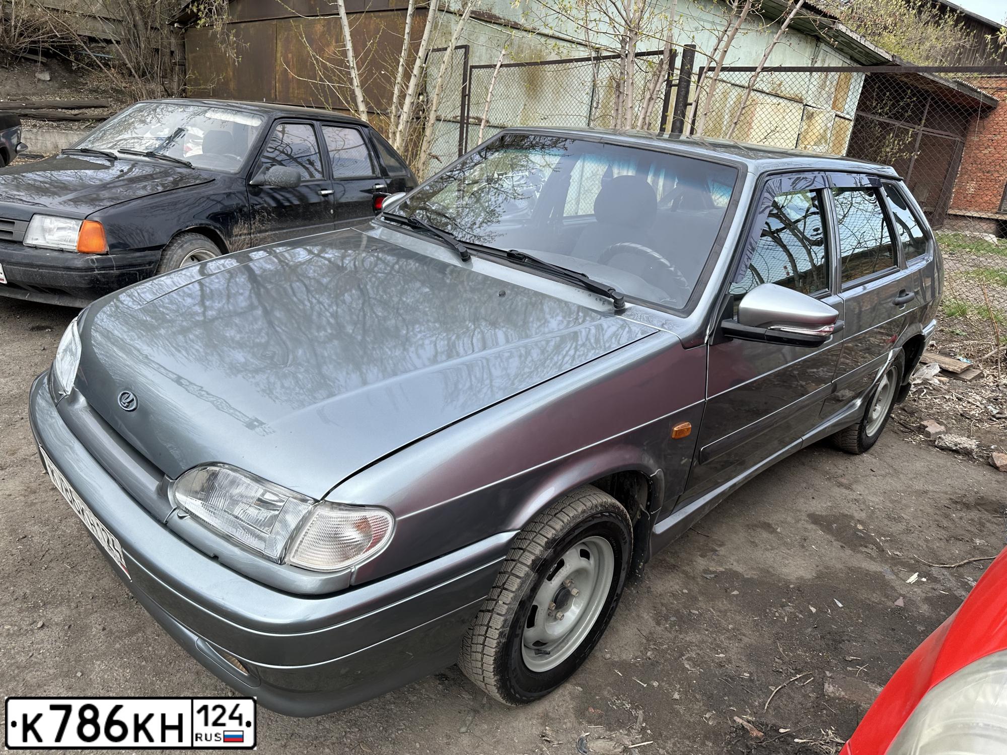 Фото автомобиля LADA 2114 SAMARA, 2012 — госномер К786КН124. Цвет: СИНЕ-ЧЕРНЫЙ