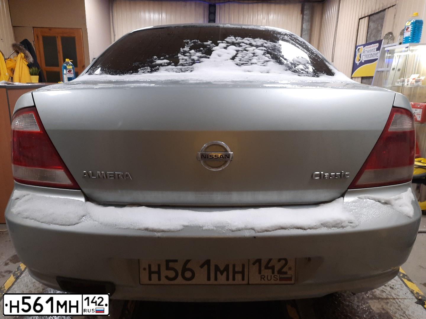 Фото автомобиля NISSAN ALMERA, 2006 — госномер М441АН142. Цвет: Серебристый