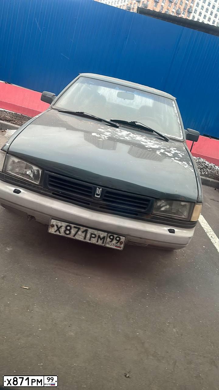 Фото автомобиля AZLK MOSKWITSCH 2141, 1999 — госномер Х871РМ99. Цвет: сине-зеленый