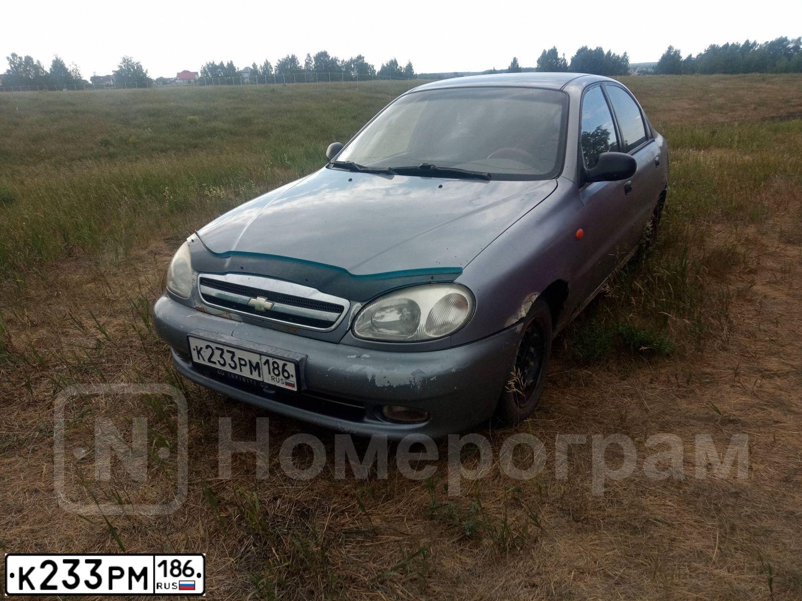 Фото автомобиля ZAZ LANOS, 2007 — госномер Е443ОТ72. Цвет: Серебристый