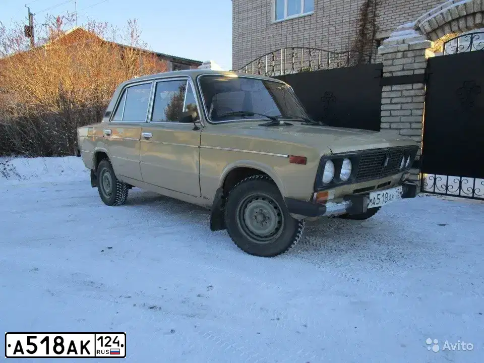 Фото автомобиля VAZ 2106 LADA, 1988 — госномер А518АК124. Цвет: БЕЖЕВЫЙ