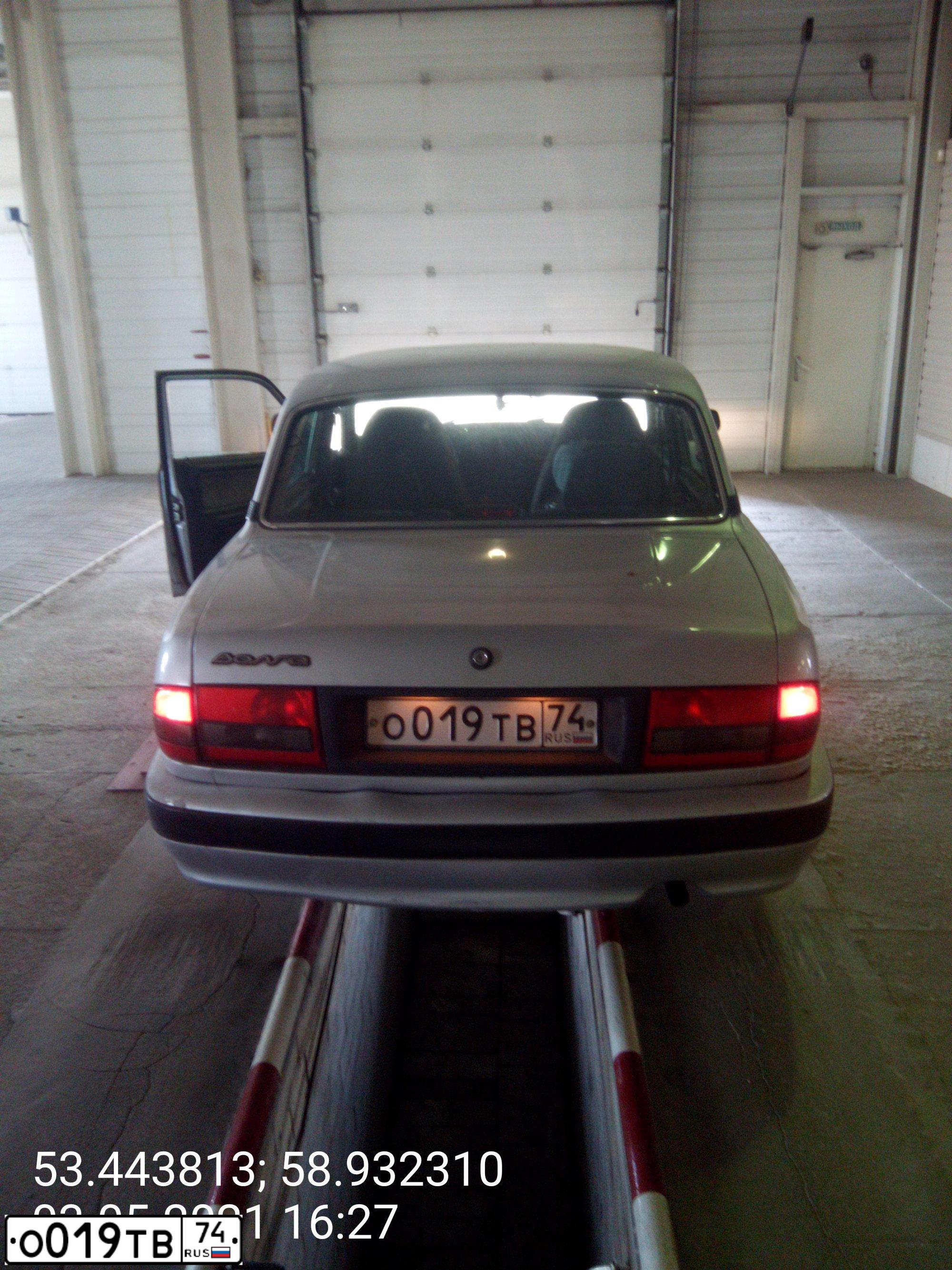 Фото автомобиля GAZ 3110 WOLGA, 2004 — госномер О019ТВ74. Цвет: СВЕТЛО-СЕРЫЙ
