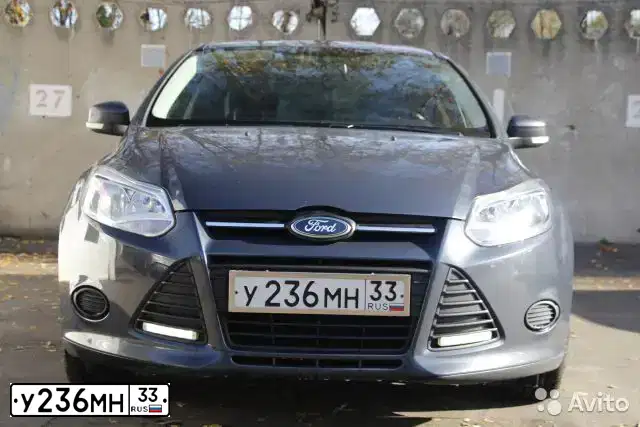 Фото автомобиля FORD FOCUS, 2011 — госномер У236МН33. Цвет: ТЕМНО-СЕРЫЙ