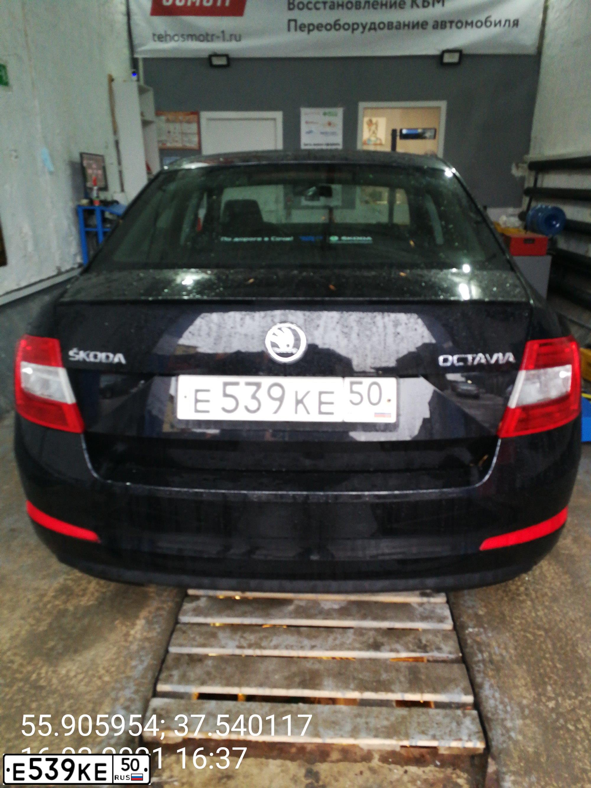 Фото автомобиля SKODA OCTAVIA, 2013 — госномер М522МЕ21. Цвет: ЧЕРНЫЙ