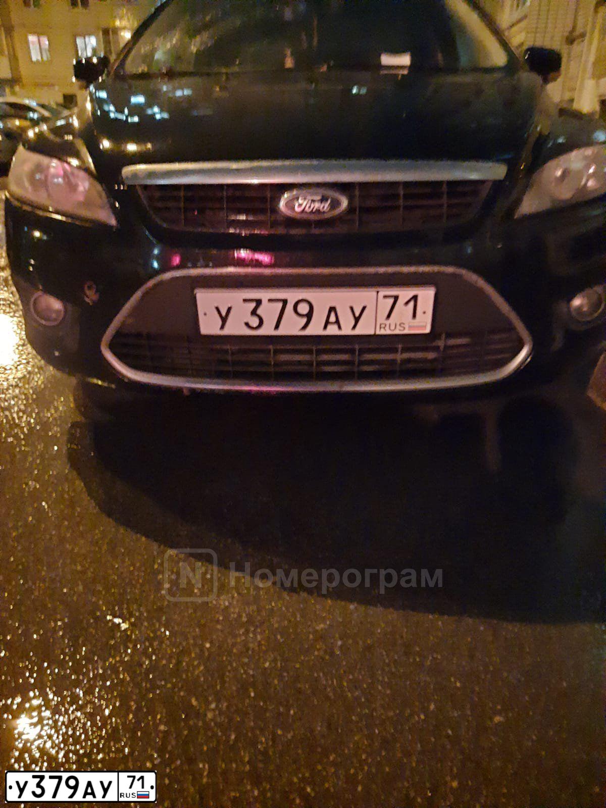Фото автомобиля FORD FOCUS, 2008 — госномер Т236ТТ71. Цвет: ЧЕРНЫЙ