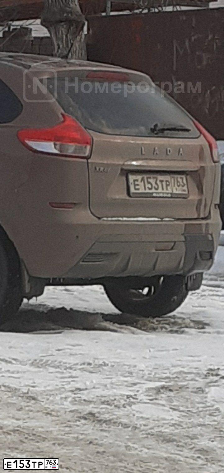Фото автомобиля LADA XRAY, 2018 — госномер Е153ТР763. Цвет: СВЕТЛО-КОРИЧНЕВЫЙ