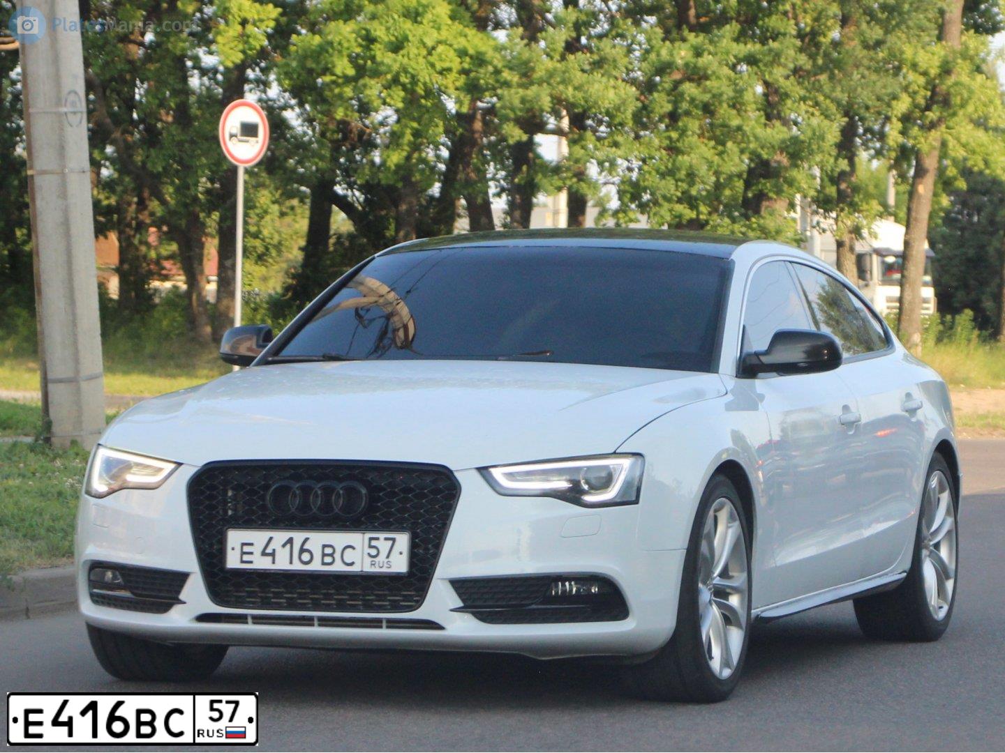 Фото автомобиля AUDI A5, 2013 — госномер Т020ВО550. Цвет: Белый