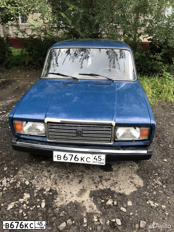 Фото автомобиля LADA 2107, 2001 — госномер В676КС45. Цвет: сине-зеленый