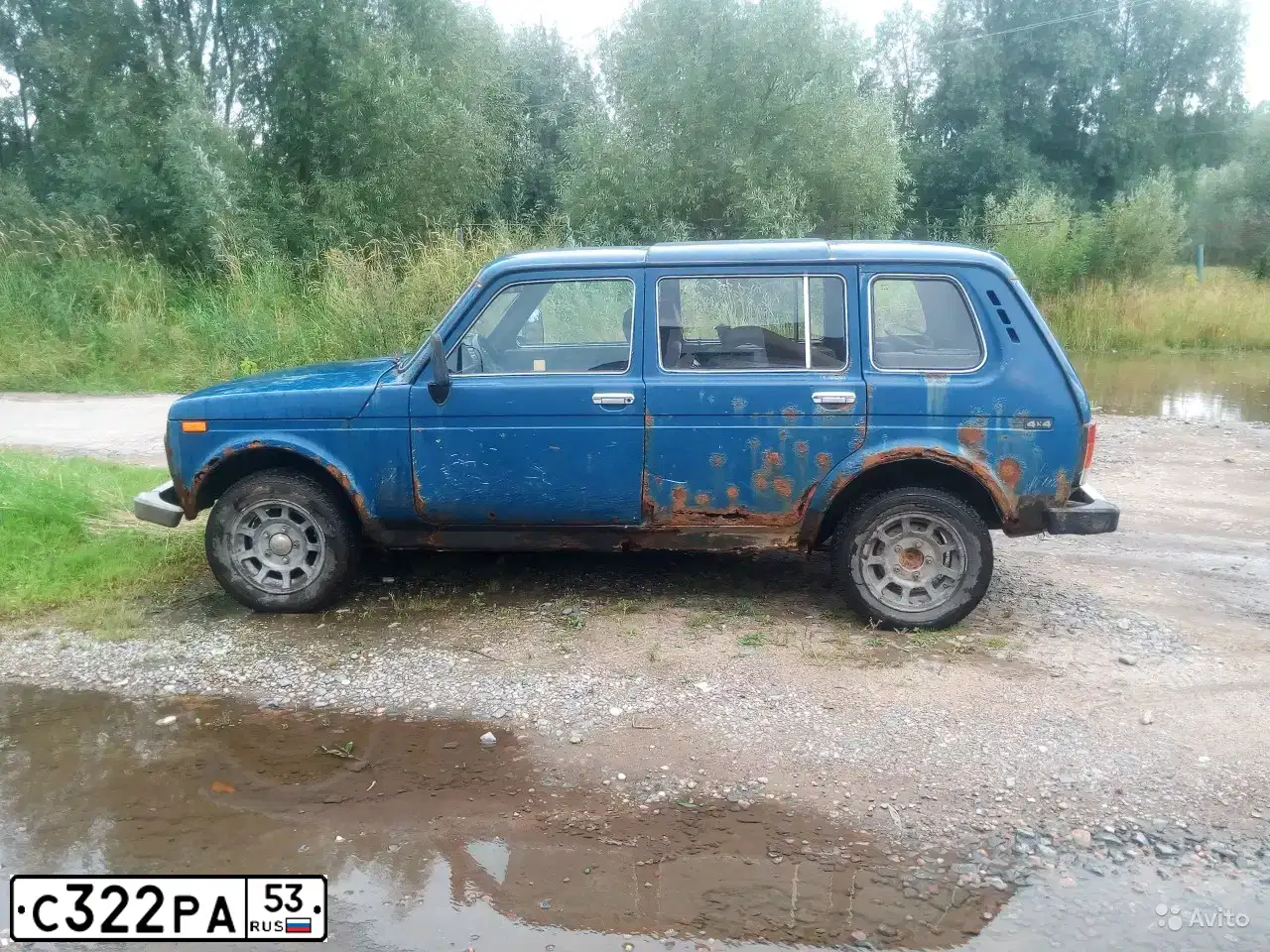 Фото автомобиля LADA 2131 NIVA, 1999 — госномер С322РА53. Цвет: СИНИЙ