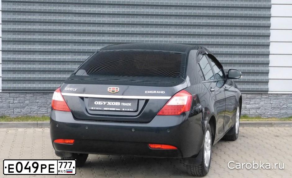 Фото автомобиля GEELY EMGRAND, 2014 — госномер А381АО797. Цвет: ЧЕРНЫЙ