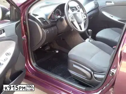 Фото автомобиля HYUNDAI SOLARIS, 2011 — госномер Е341МН08. Цвет: ФИОЛЕТОВЫЙ