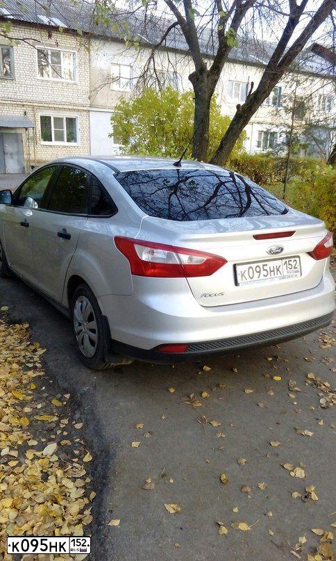Фото автомобиля FORD FOCUS, 2012 — госномер О286УО152. Цвет: СВЕТЛО-СЕРЫЙ