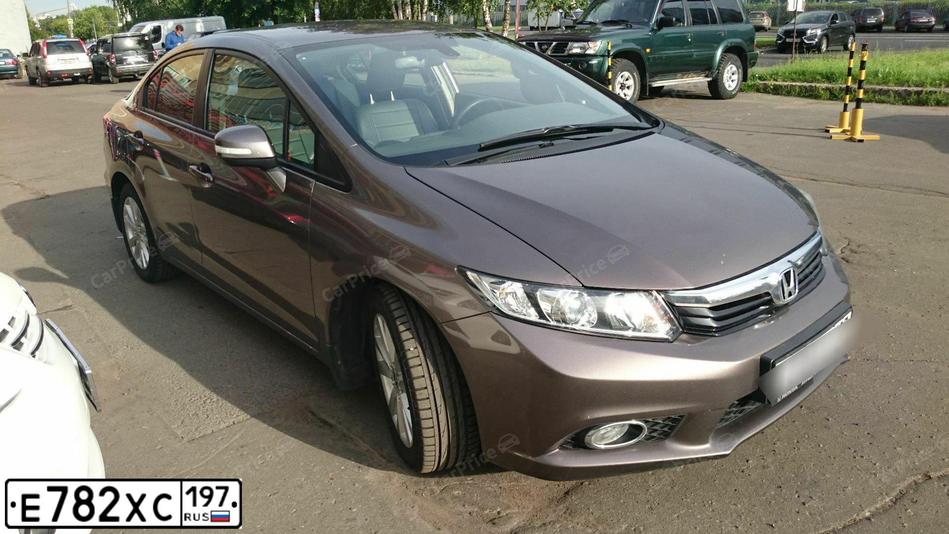 Фото автомобиля HONDA CIVIC, 2012 — госномер В793ХО37