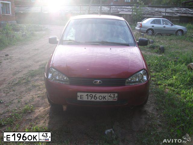 Фото автомобиля LADA 1118 KALINA, 2010 — госномер Е196ОК43. Цвет: СЕРЕБРИСТО-КРАСНЫЙ
