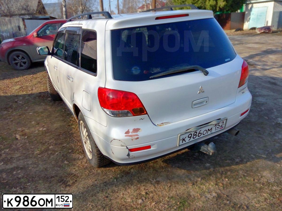 Фото автомобиля MITSUBISHI AIRTREK, 2001 — госномер Е876КА702