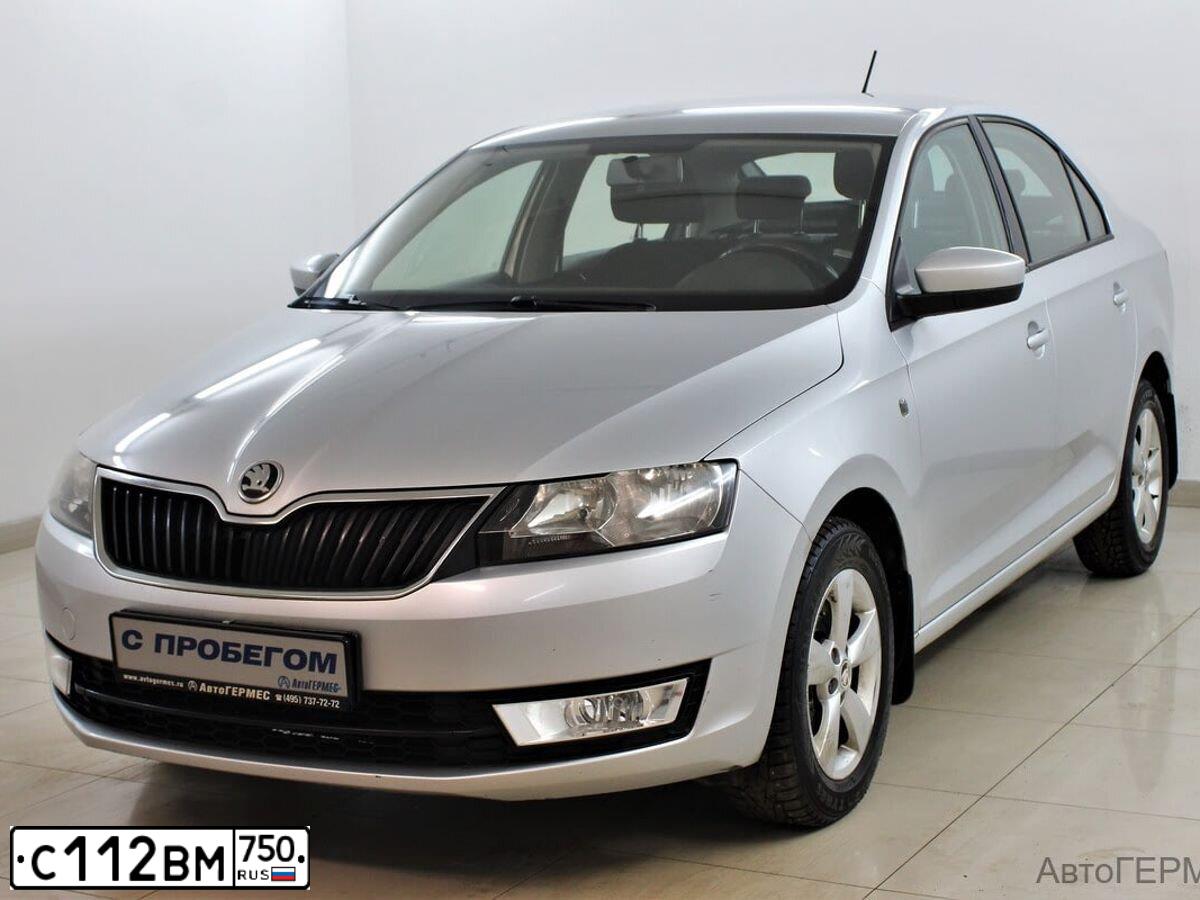 Фото автомобиля SKODA RAPID, 2015 — госномер О205АЕ250. Цвет: Серый