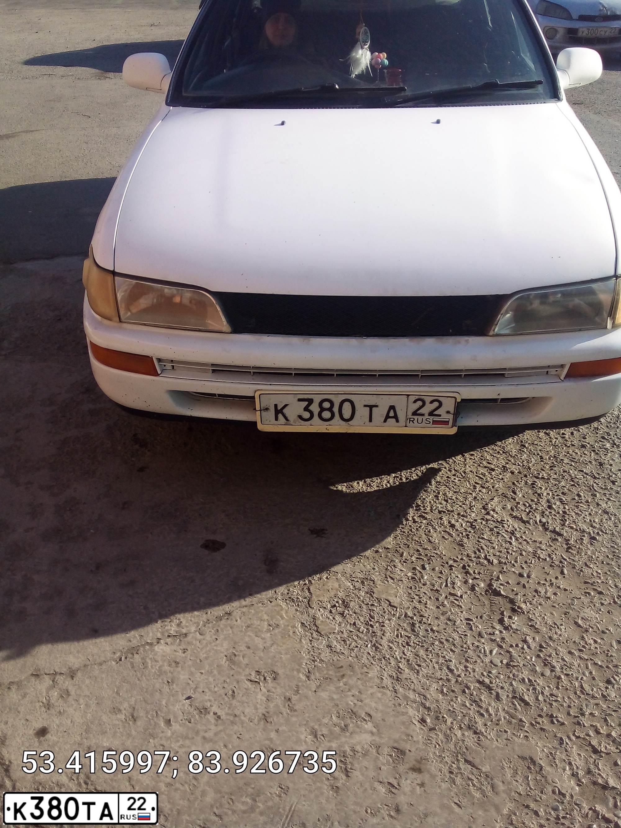 Фото автомобиля TOYOTA COROLLA, 1991 — госномер К599ОЕ142