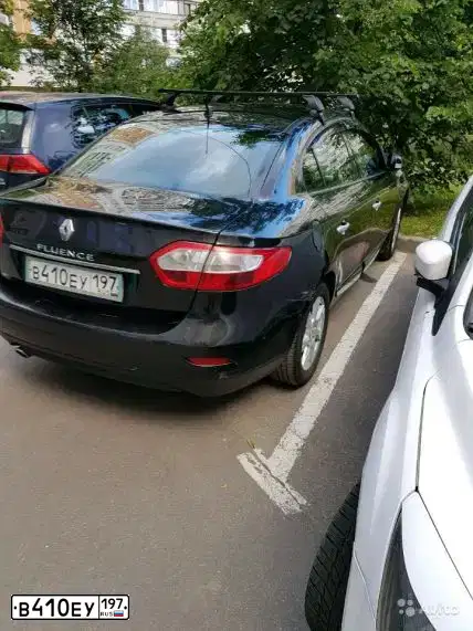 Фото автомобиля RENAULT FLUENCE, 2010 — госномер Н342УУ193. Цвет: ЧЕРНЫЙ