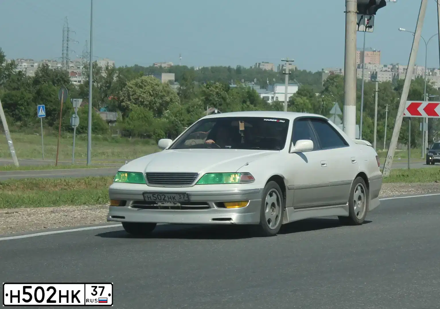 Фото автомобиля LADA 2110 LADA, 2003 — госномер Н052НК37. Цвет: ЯРКО-СИНИЙ