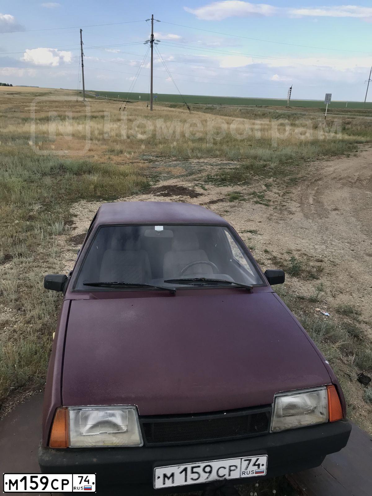 Фото автомобиля LADA 2109 SAMARA, 1997 — госномер М159СР74. Цвет: ГРАНАТ