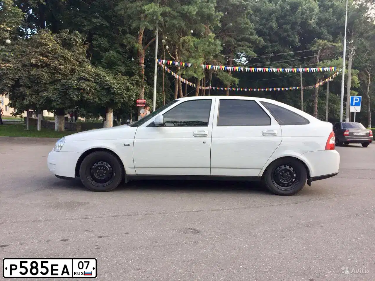Фото автомобиля LADA PRIORA, 2014 — госномер О457ВТ15. Цвет: Белый