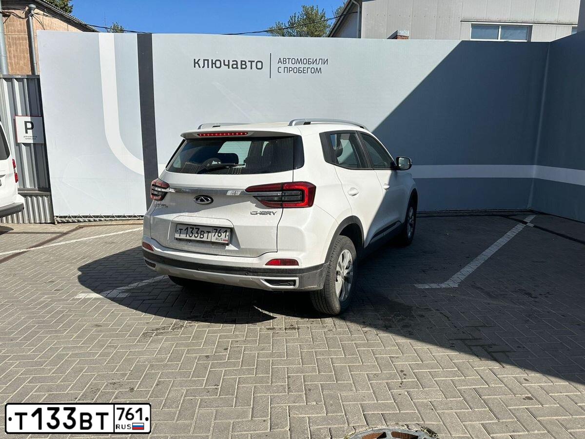 Фото автомобиля CHERY TIGGO4, 2021 — госномер Т133ВТ761. Цвет: Белый
