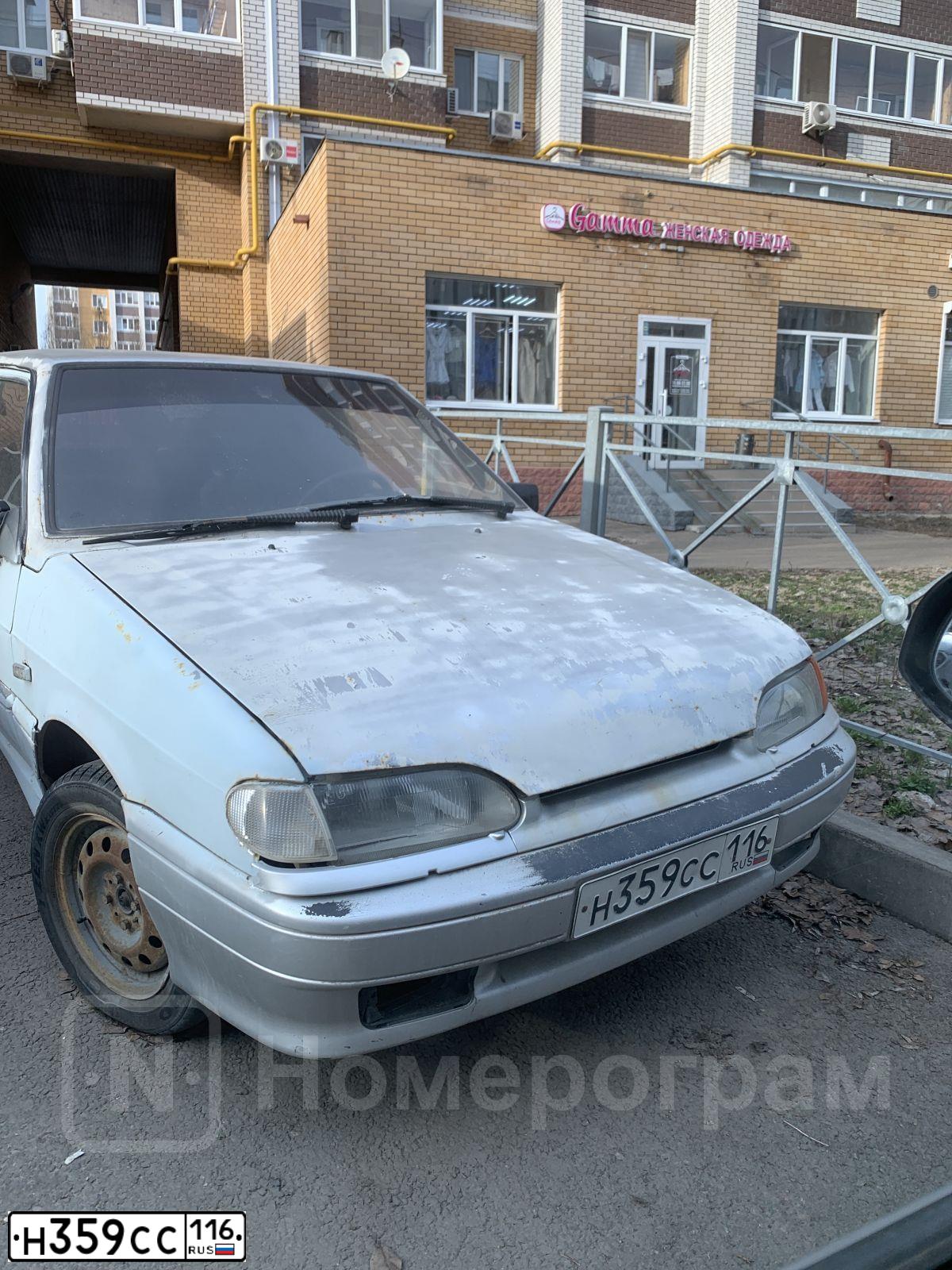 Фото автомобиля LADA 2114 SAMARA, 2004 — госномер Н359СС116. Цвет: СВЕТЛО-СЕРЕБРИСТЫЙ МЕТАЛЛ