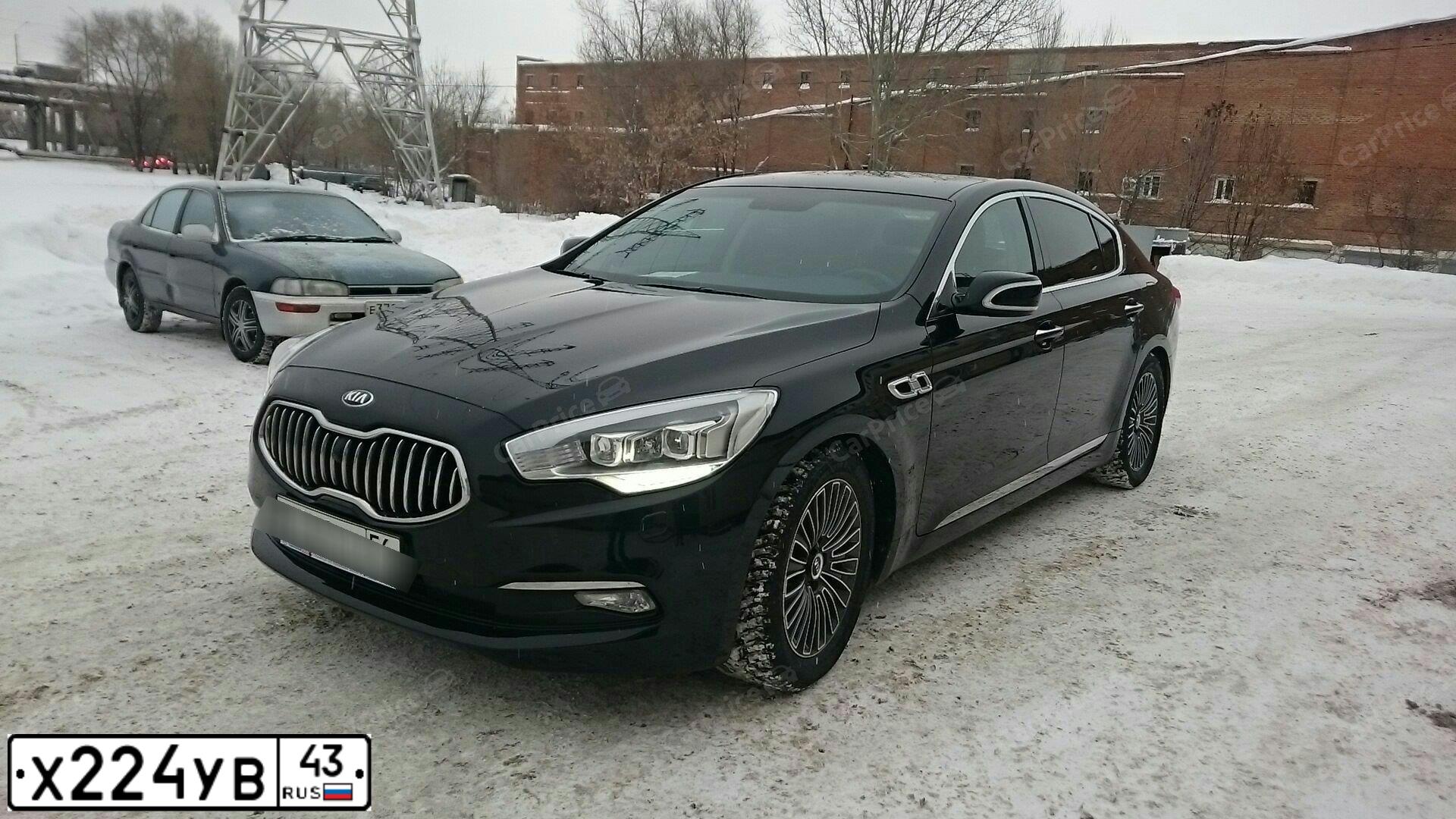 Фото автомобиля KIA QUORIS, 2013 — госномер В499СТ43. Цвет: ЧЕРНЫЙ
