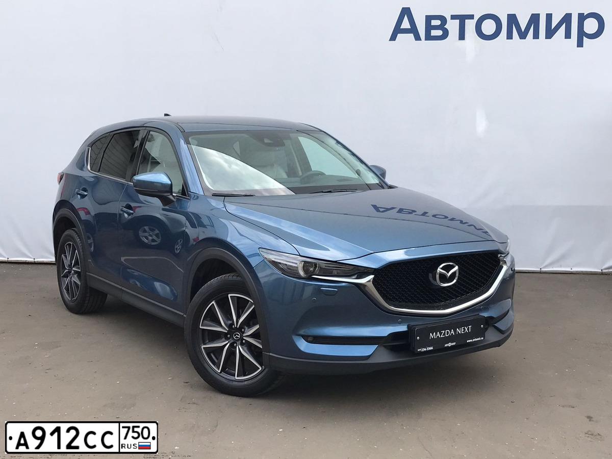 Фото автомобиля MAZDA CX-5, 2018 — госномер А912СС750. Цвет: голубой