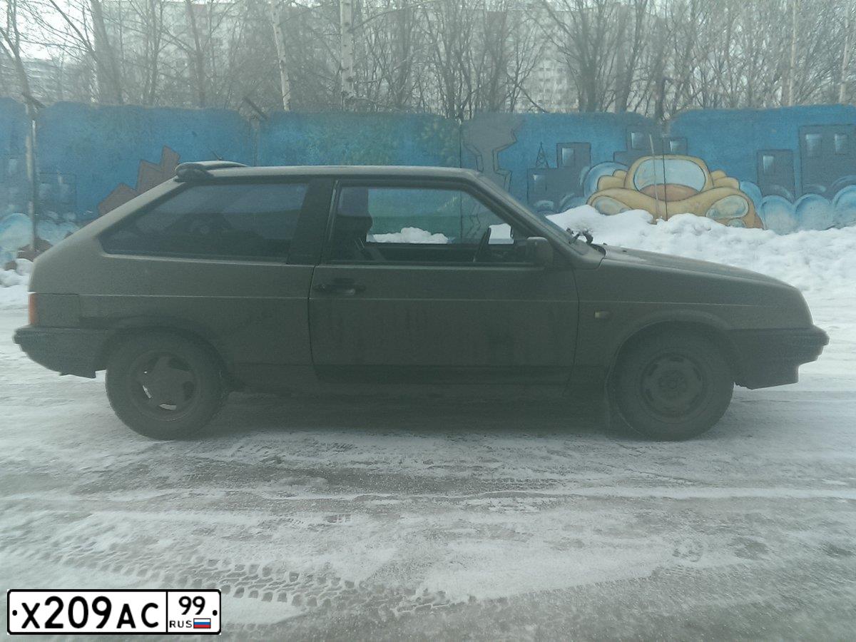 Фото автомобиля LADA 2108 SAMARA, 1998 — госномер Х209АС99. Цвет: СЕРЕБРИС СЕРО-ЗЕЛЕНЫЙ