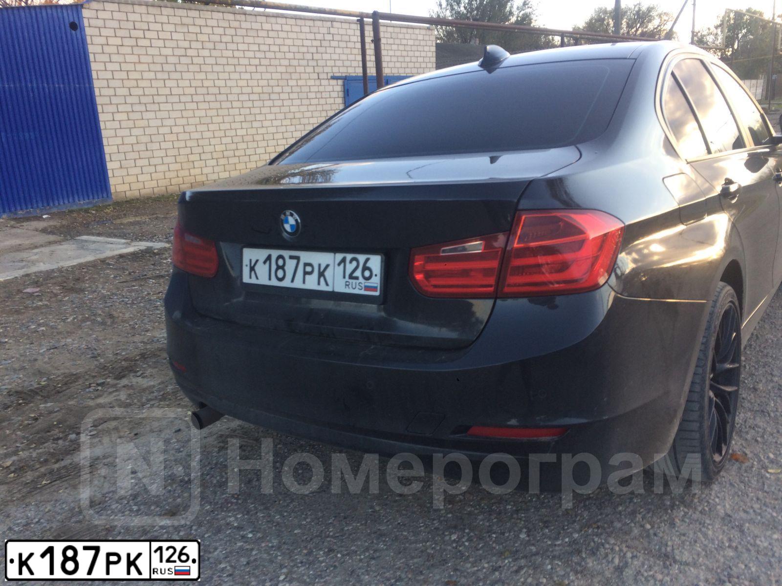 Фото автомобиля BMW 320, 2013 — госномер Н400ВВ126. Цвет: ЧЕРНЫЙ