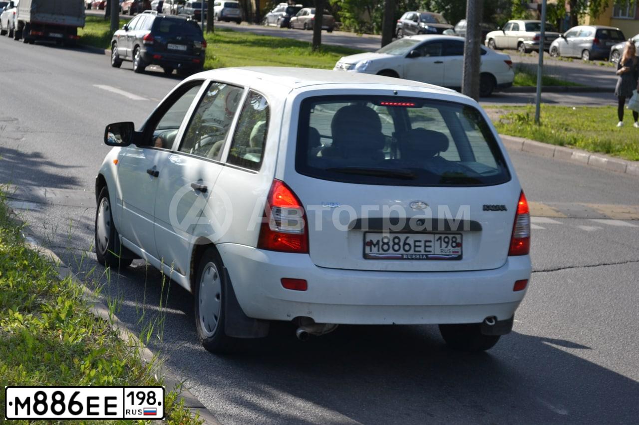 Фото автомобиля LADA 1117 KALINA, 2011 — госномер К722ХА35. Цвет: Белый