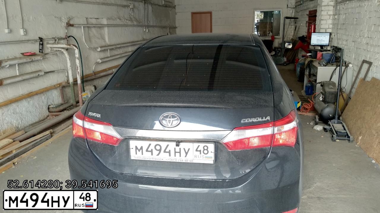 Фото автомобиля TOYOTA COROLLA, 2013 — госномер О667РА71. Цвет: ЧЕРНЫЙ