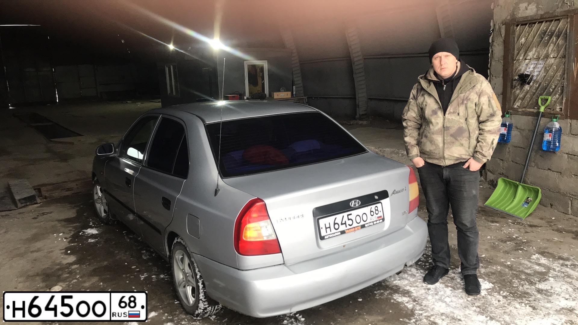 Фото автомобиля TAGAZ ACCENT, 2002 — госномер М333КО68. Цвет: СЕРЕБРИСТЫЙ